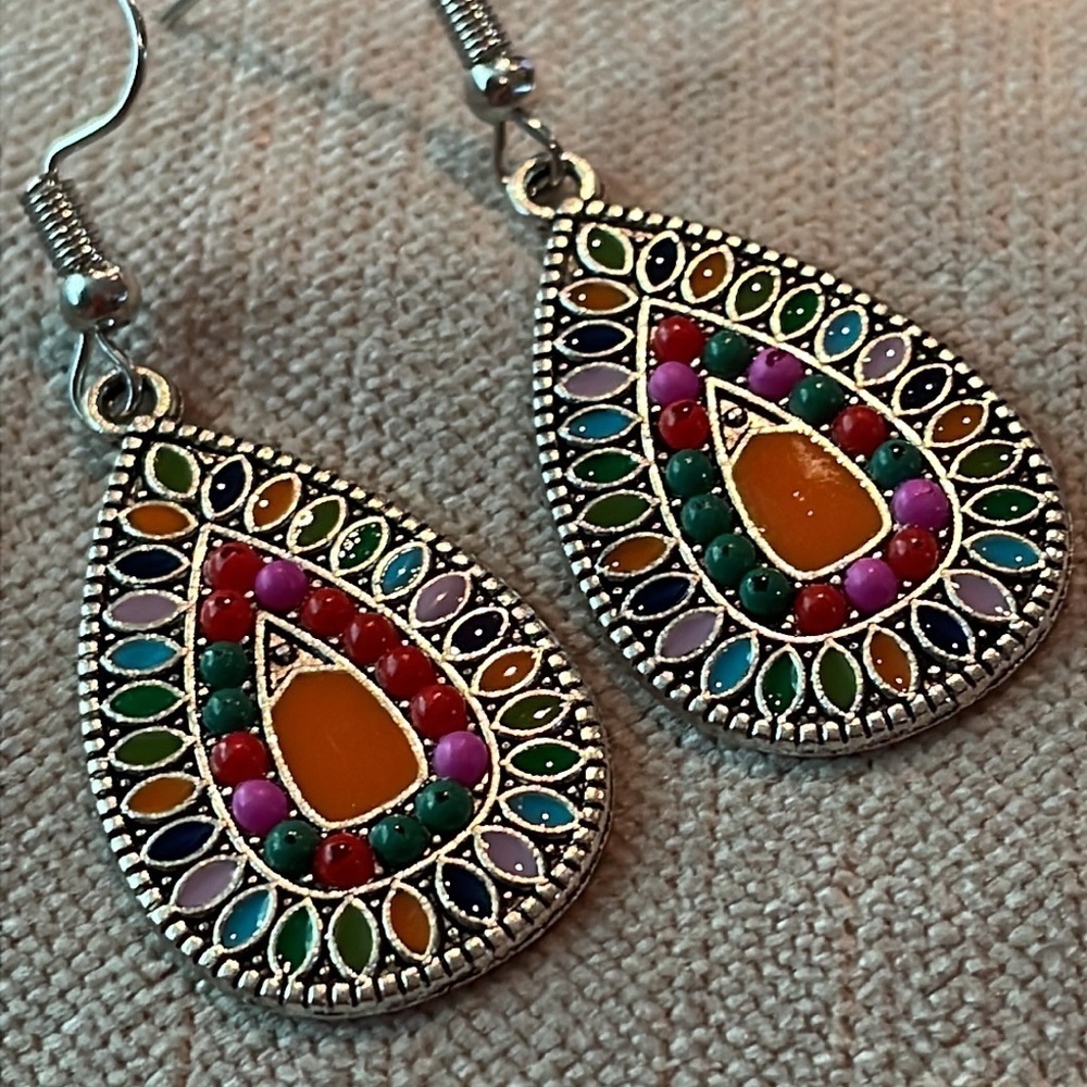 Southwestern Earrings French Hooks NWOTS